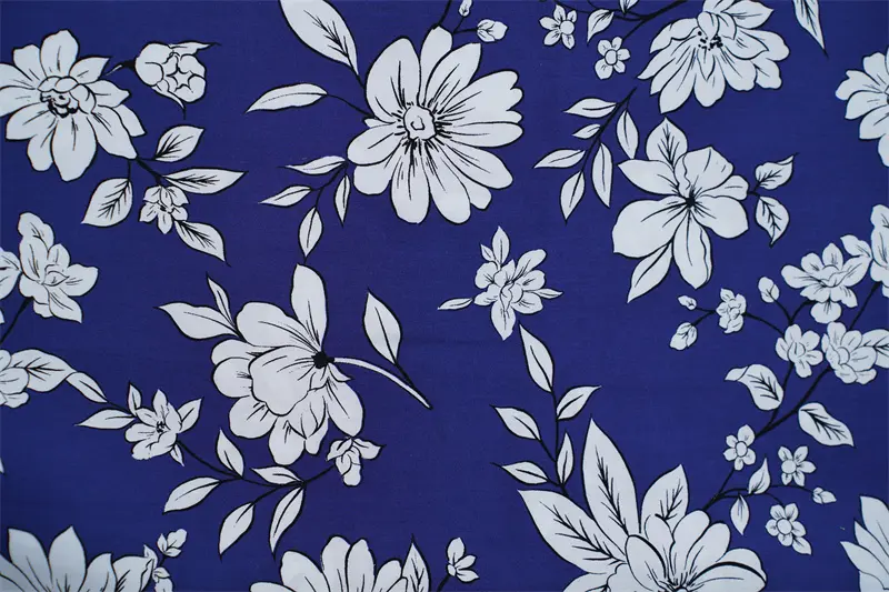 100% Rayon Poplin Floral Design 115gsm